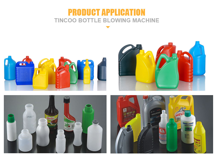 Automatic laundry detergent bottle blow molding machine application